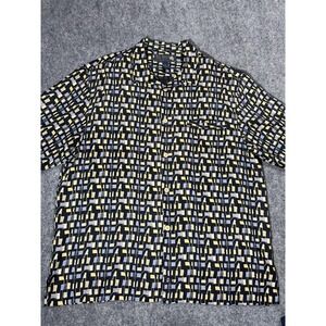 Vintage Nat Nast In The Mood Shirt Mens Large Silk Geometric Limited Edition